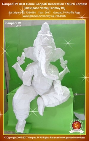 Tanmay Raj Home Ganpati Picture