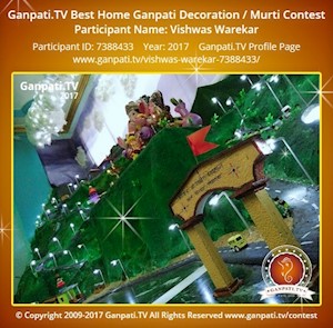 Vishwas Warekar Home Ganpati Picture