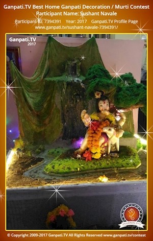 Sushant Navale Home Ganpati Picture