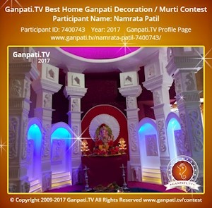 Namrata Patil Home Ganpati Picture