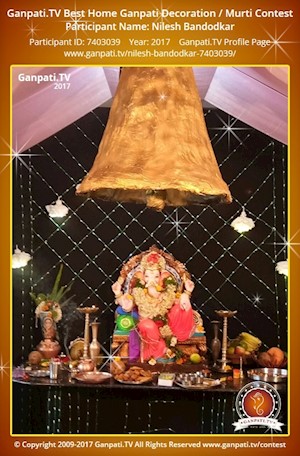 Nilesh Bandodkar Home Ganpati Picture