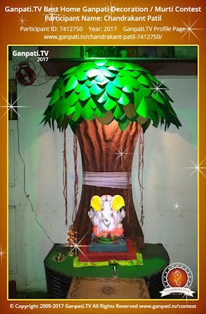 Chandrakant Patil Home Ganpati Picture