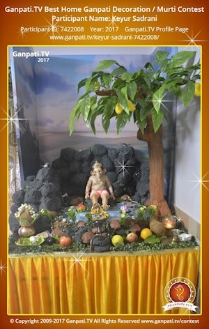 Keyur Sadrani Home Ganpati Picture