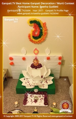 Swetha Guddeti Home Ganpati Picture