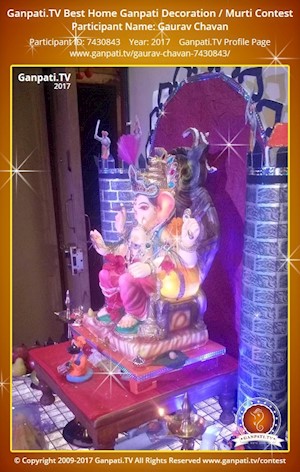 Gaurav Chavan Home Ganpati Picture