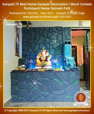 Ratnesh Patil Home Ganpati Picture