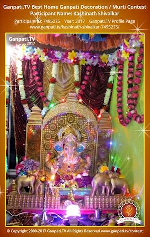 Kashinath Shivalkar Home Ganpati Picture