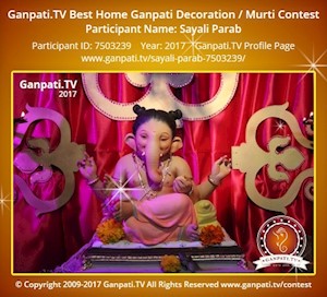 Sayali Parab Home Ganpati Picture