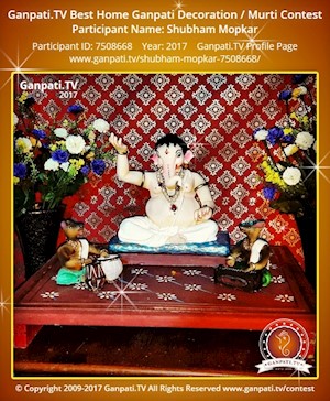 Shubham Mopkar Home Ganpati Picture