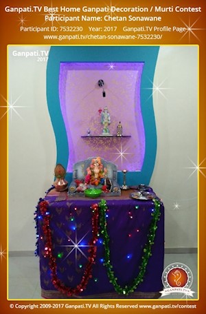 Chetan Sonawane Home Ganpati Picture