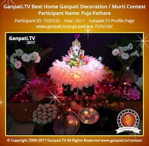 Puja Pathare Home Ganpati Picture