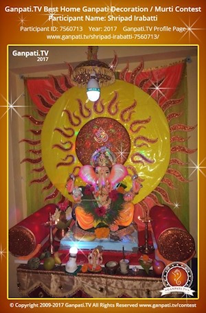 Shripad Irabatti Home Ganpati Picture