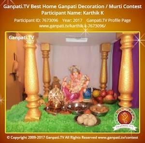 Karthik K Home Ganpati Picture