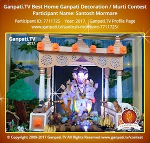 Santosh Mormare Home Ganpati Picture