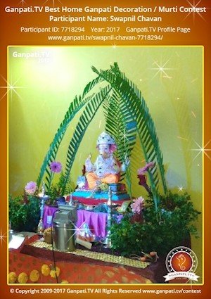 Swapnil Chavan Home Ganpati Picture