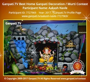 Aakash Navle Home Ganpati Picture