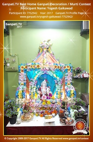 Yogesh Gaikawad Home Ganpati Picture