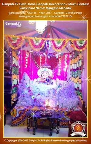 Mangesh Mahadik Home Ganpati Picture