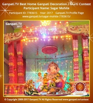 Sagar Mohite Home Ganpati Picture