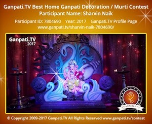 Sharvin Naik Home Ganpati Picture