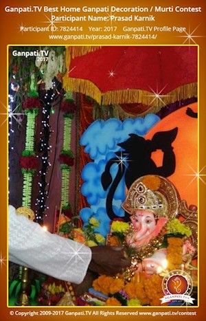 Prasad Karnik Home Ganpati Picture