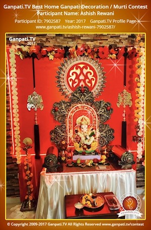 Ashish Rewani Home Ganpati Picture