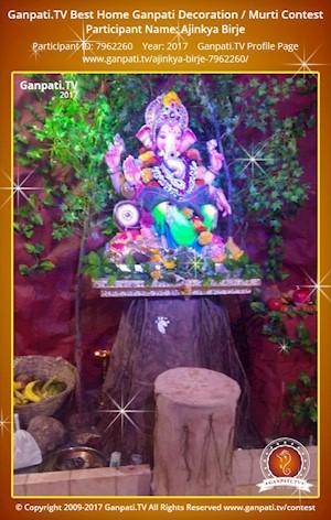 Ajinkya Birje Home Ganpati Picture