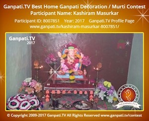 Kashiram Masurkar Home Ganpati Picture