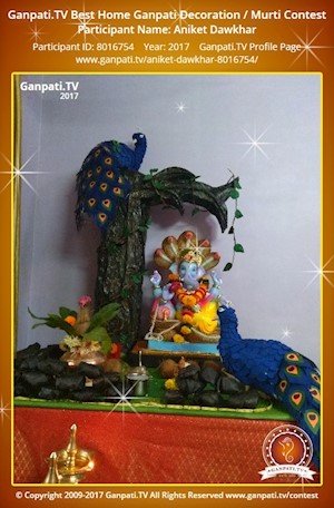 Aniket Dawkhar Home Ganpati Picture