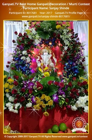 Sanjay Shinde Home Ganpati Picture