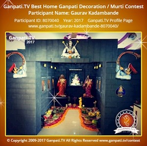 Gaurav Kadambande Home Ganpati Picture