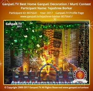 Tejashree Borkar Home Ganpati Picture