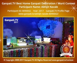 Abhijit Navale Home Ganpati Picture