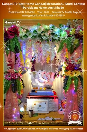 Amit Khade Home Ganpati Picture