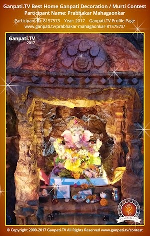 Prabhakar Mahagaonkar Home Ganpati Picture