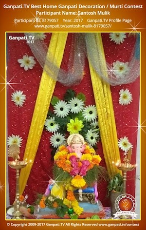 Santosh Mulik Home Ganpati Picture