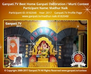 Madhur Naik Home Ganpati Picture