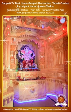 Shweta Thakur Home Ganpati Picture