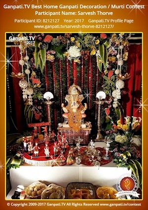 Sarvesh Thorve Home Ganpati Picture