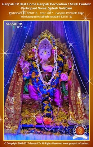 Sailesh Gulabani Home Ganpati Picture