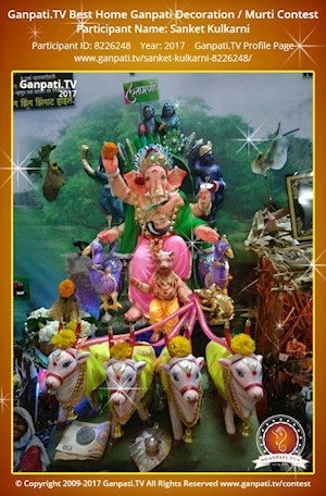 Sanket Kulkarni Home Ganpati Picture