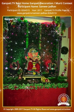 Sameer Jadhav Home Ganpati Picture