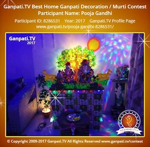 Pooja Gandhi Home Ganpati Picture