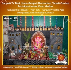 Kiran Madkar Home Ganpati Picture