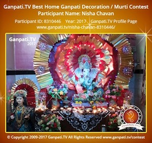 Nisha Chavan Home Ganpati Picture