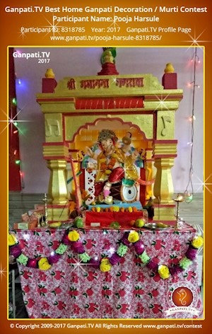 Pooja Harsule Home Ganpati Picture
