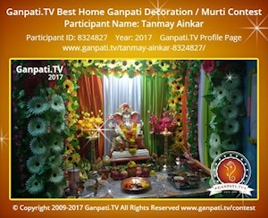 Tanmay Ainkar Home Ganpati Picture