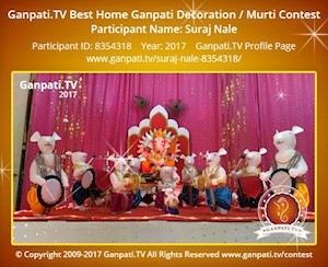 Suraj Nale Home Ganpati Picture