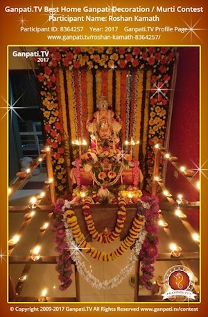 Roshan Kamath Home Ganpati Picture