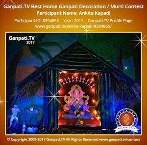 Ankita Kapadi Home Ganpati Picture